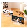 2/4Pack Bill Holder Display Photo Frame Double-Sided Transparent Magnetic Display Stand for Office Home Salon Business Organizer