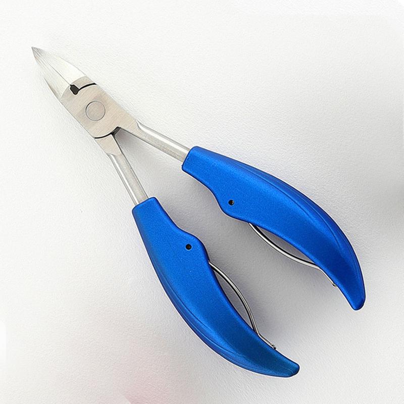 Nail Clippers For Ingrown Thick Nail Stainless Steel Curved Blades Ergonomic Handle Toenail Cutter