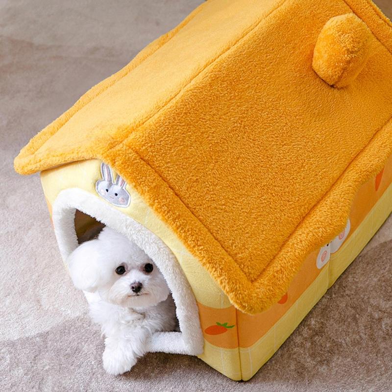 Condo Shape Cats House Bed Tent for Indoor Small to Large Cats Machine Washable Ultra Soft Cushion Anti-Slip Bottom