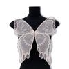 Lace Fabric Butterfly Organza Appliques Tulle Double Layer Butterfly Patch Clothing Stickers Embroidered Patch 3D Wings Patch