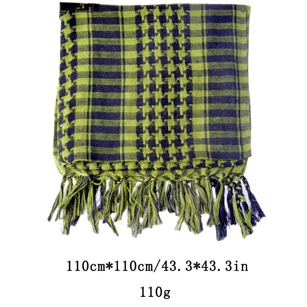 Keffiyeh Taktischer Wüstenschal, Shemagh, Kopf- und Halstuch, arabischer Schal, Keffiyeh-Schal, Wickeltuch für Damen und Herren
