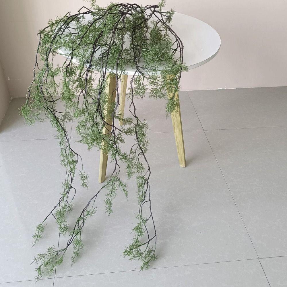 Evergreen Green Artificial Black Bone Vine Flexible Artificial Landscape Vines  Hallway
