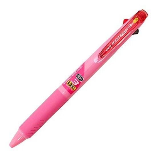 Mitsubishi Pencil 3-Color Ballpoint Pen Jetstream 0.38 Baby Pink Easy Write SXE