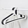 10-Pack Black & White Non-Slip Hangers for Clothing Stores & Homes