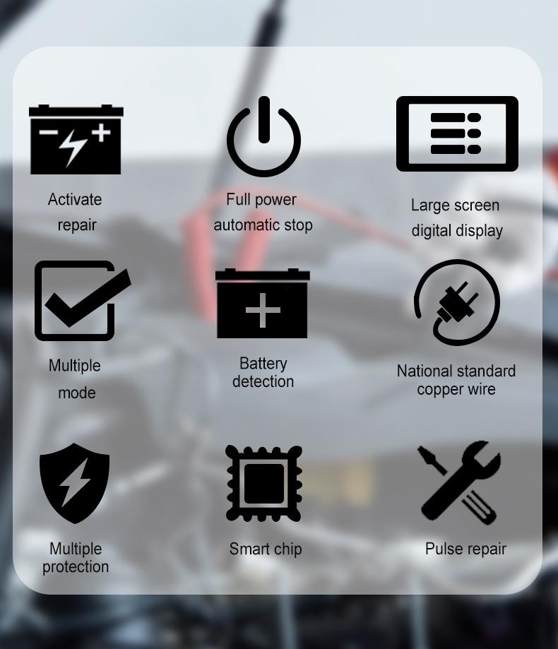 E-FAST 12V6A Smart Car & Motorcycle Battery Charger