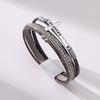 Jewelry Bohemian hand-woven cross bracelet light luxury micro-magnetic buckle bracelet
