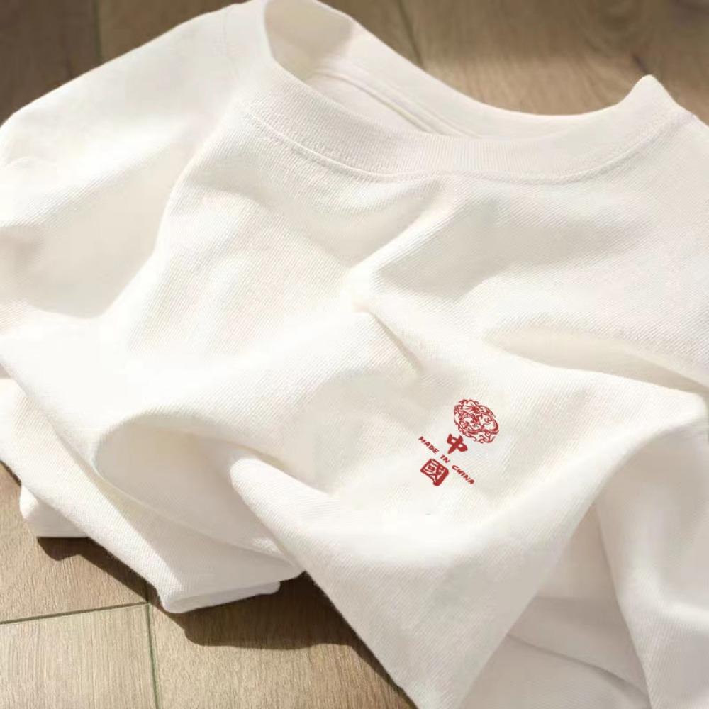 Women's Cotton Short-Sleeved T-shirt Summer Women's Loose White Short-Sleeved Shirt