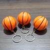 Pu Foam Basketball Keychain Toy For Children Kids Stress Relief Bag Accessory