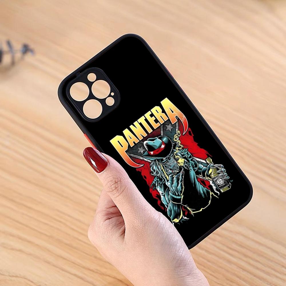Pantera Cowboys From Hell Phone Case Black Matte for iPhone 15ProMax 13 12 11 14 Pro Max Mini 8 7 Plus SE2020 XS Max X XR Cover
