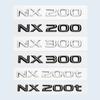 Car Trunk ABS Chrome Gloss Black Letters Logos Badge Emblem Decals Styling Sticker For Lexus NX NX200 NX300 NX200t Accessories