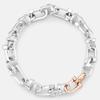 METROCITY JEWELRY Bransoletka Kombinowana Ogniwkowa Srebro Próby 925 A241SB2154CPA