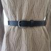 Simple Waist Belt With Lingge Design And Alloy Buckle For Casual And Attire Work