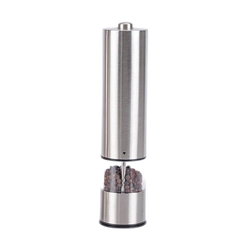 

StainlessSteel Electric Salt and Pepper Grinder Set Salt and Pepper Grinder 1/2Pack AutomaticOne Hand OperationAdjustableGrinder