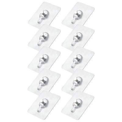 10PCS Badezimmer Haken Tür zurück Haken Kleiderbügel selbstklebend Wand montiert Küche Schlafzimmer robust