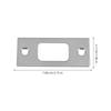 Stainless Steel Door Latch Security Strike Plate Guide Piece With Double Steel Plates For Doors Locks Thickened Door Back Plates
