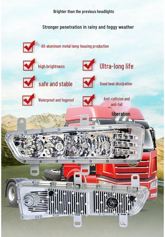 Super Bright LED Fog Light with Sequential Turn Signal for Jiefang J6P 500/420/550