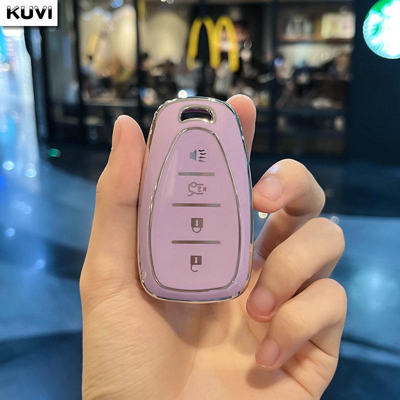 TPU Car Key Case Cover Keychain For Chevrolet Volt Bolt Trax Malibu Blazer Traverse Onix Equino Orlando Cruze Spark Sonic Camaro