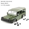 Plastic Simulation 324/313mm 5 Doors Monocoque Car Shell for 1/10 RC Crawler Car Traxxas TRX4 Defender RD110 Wagon Diy Parts