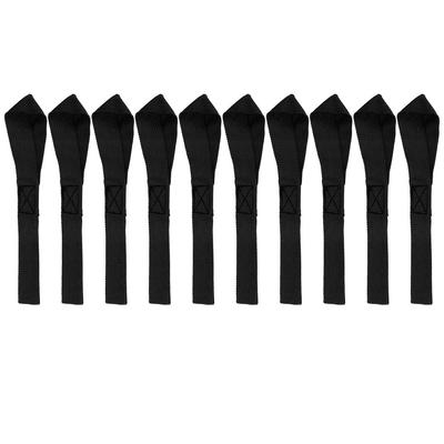F FIERCE CYCLE Sangles d'arrimage à crochet Sangles d'arrimage Ceinture de chargement Nylon Noir 10 pièces pour Moto VTT UTV 2,5x20,5cm