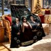 Personalizovaná deka s potiskem The Vampire Diaries s vlastním jménem, bytový dekor, ložnice, pohovka, kempování, gauč, dárky k narozeninám, Vánocům