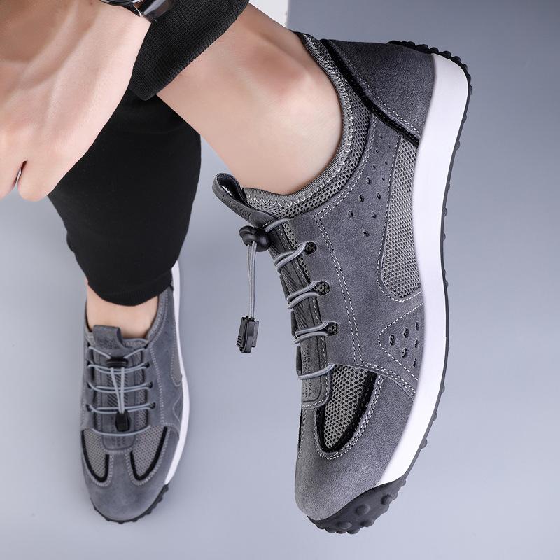 

Men s shoes 2025 summer new hollow breathable mesh casual trendy shoes fashionable high quality outdoor non-slip hiking shoes 38
