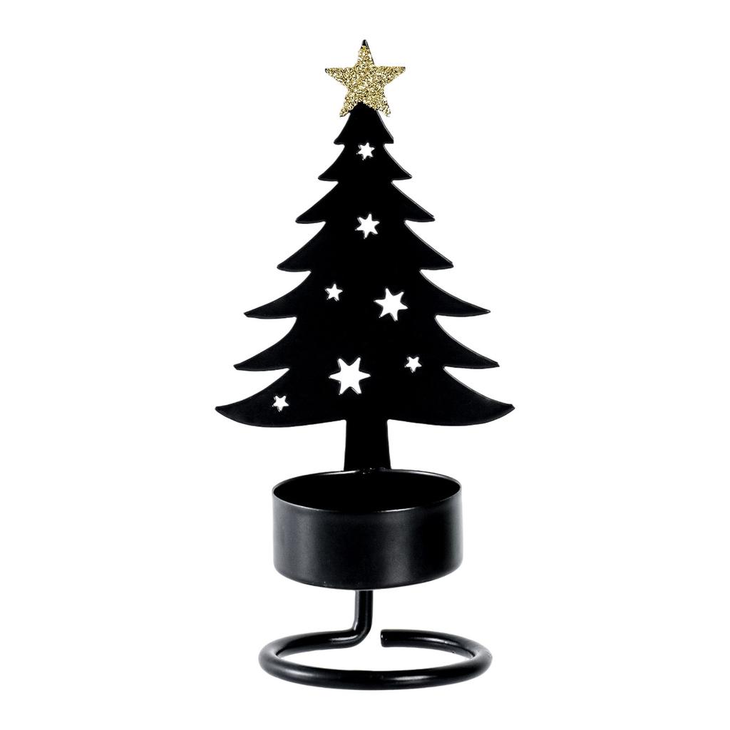 Christmas Candle Holders Christmas Iron Art Candlestick Decorative Candle Stand Holiday Table Centerpeices Home Decors