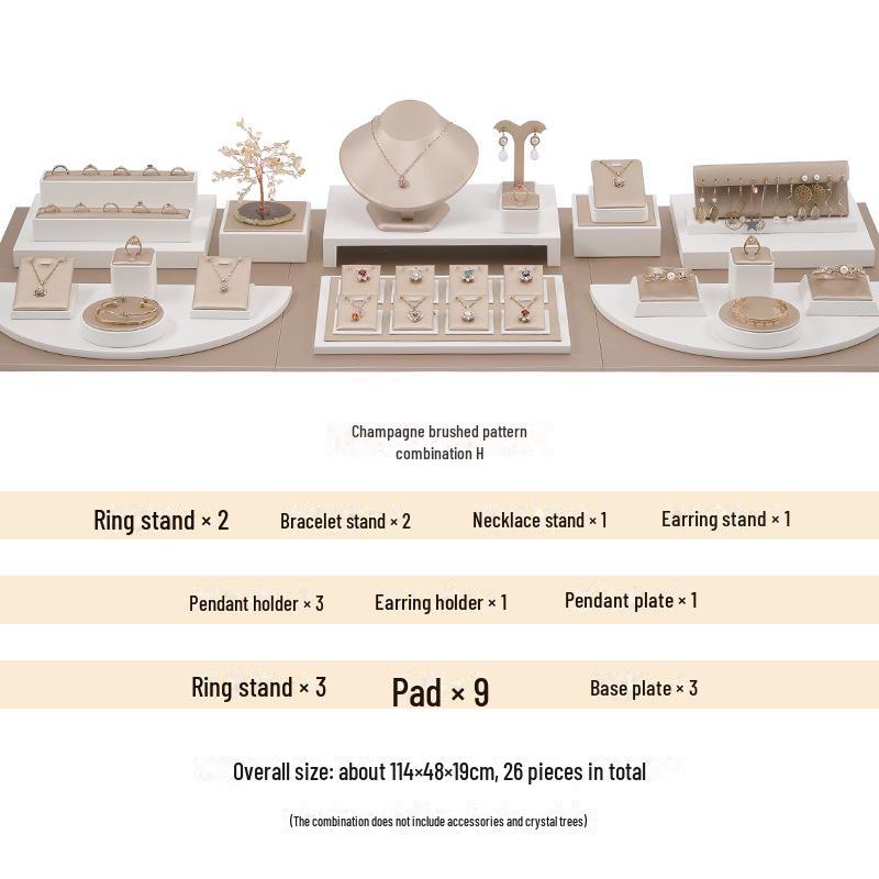 Jade Jewelry Display Stand for Earrings, Necklaces, and Bracelets
