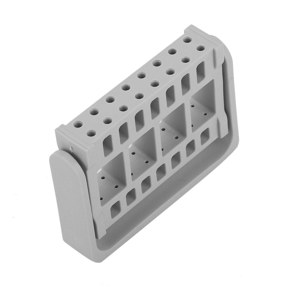 Foldable Bracket Style Nail Grinding Head Storage Box Desktop Arrangement For Nail Salon Tools
