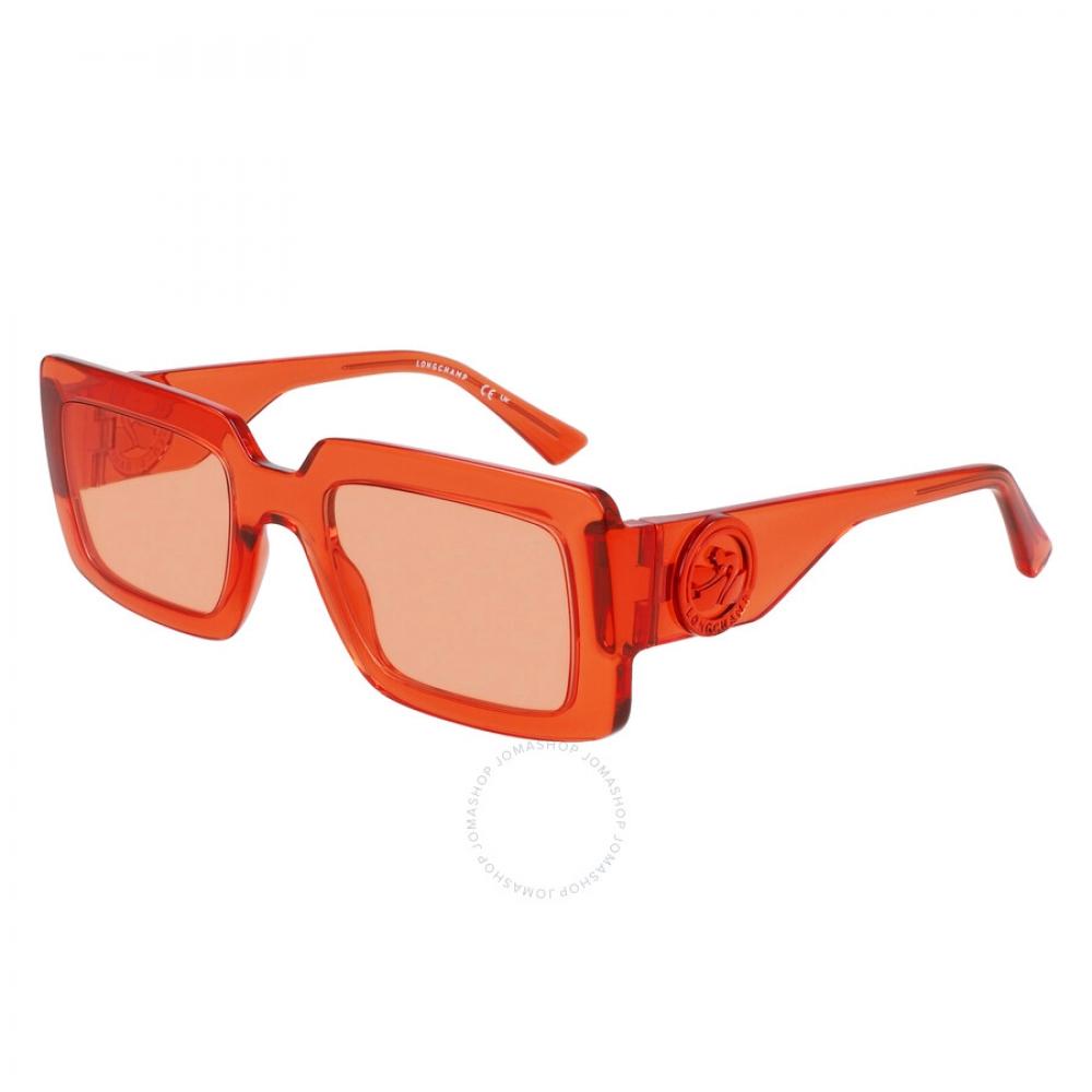 

Longchamp Orange Rectangular Ladies Sunglasses LO743S 842 53