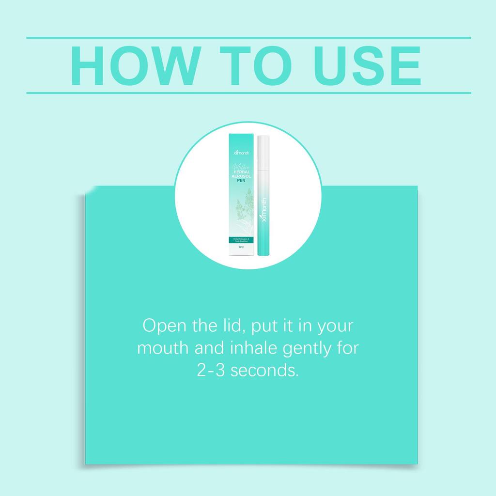 Bastão de Cuidados Corporais Herbais Ximonth para Reparar o Tecido Pulmonar, Limpar o Catarro das Vias Aéreas e Nutrir o Corpo