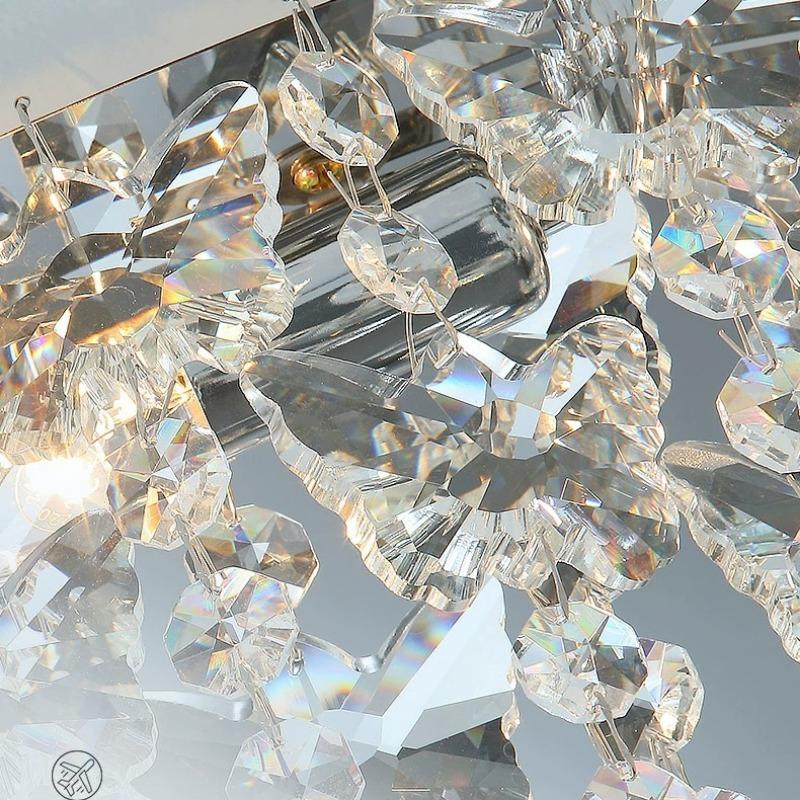 Light Luxury Crystal Living Room Ceiling Light Simple Modern Creative Personalized Bedroom Light Grand Room Lighting