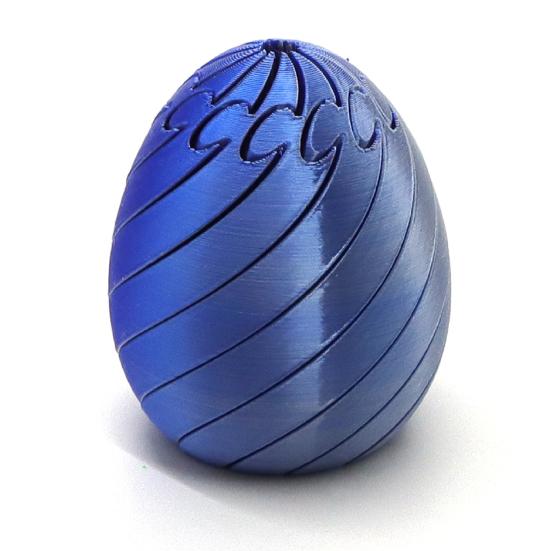 3D Printed Twisting Stress Relief Egg Toy Egg Toy Spiral Articulated Rotating Egg