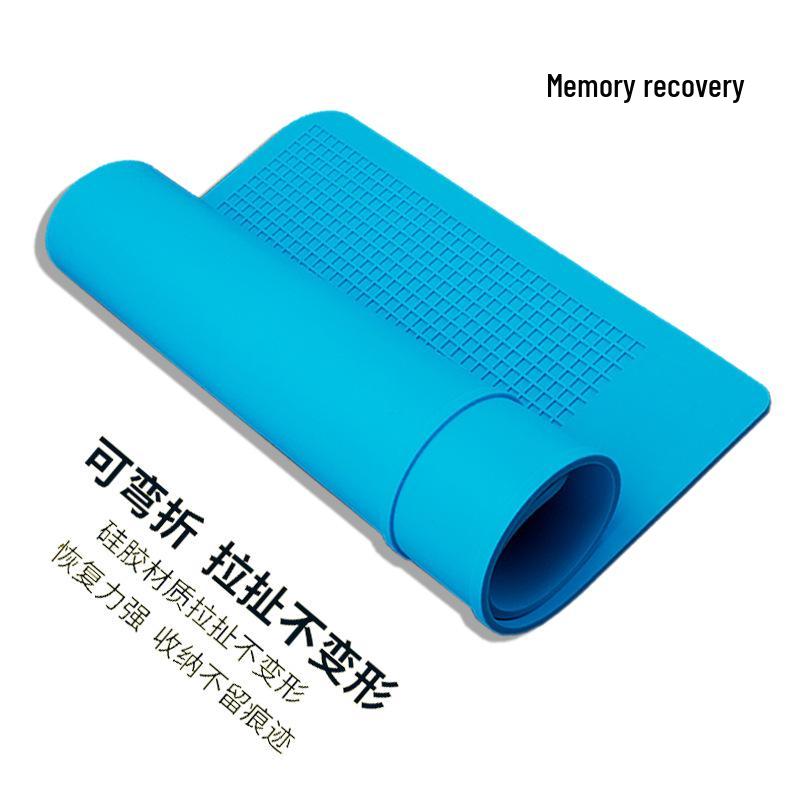 Heat-Resistant Magnetic Silicone Repair Mat for Electronics with Screw Holders and Soldering Stations