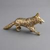 Handcrafted Brass Fox Handle Walking Cane Detachable Wooden Walking Stick, Accessory