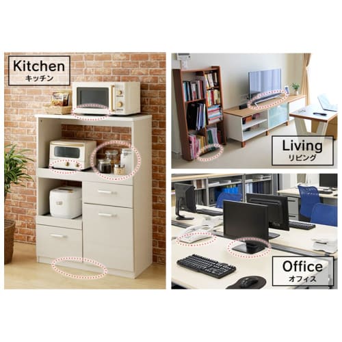 Iris Ohyama Anti-fall sticker that can be firmly fixed and can be washed with water over and over again. Also used to prevent TVs from falling over. B