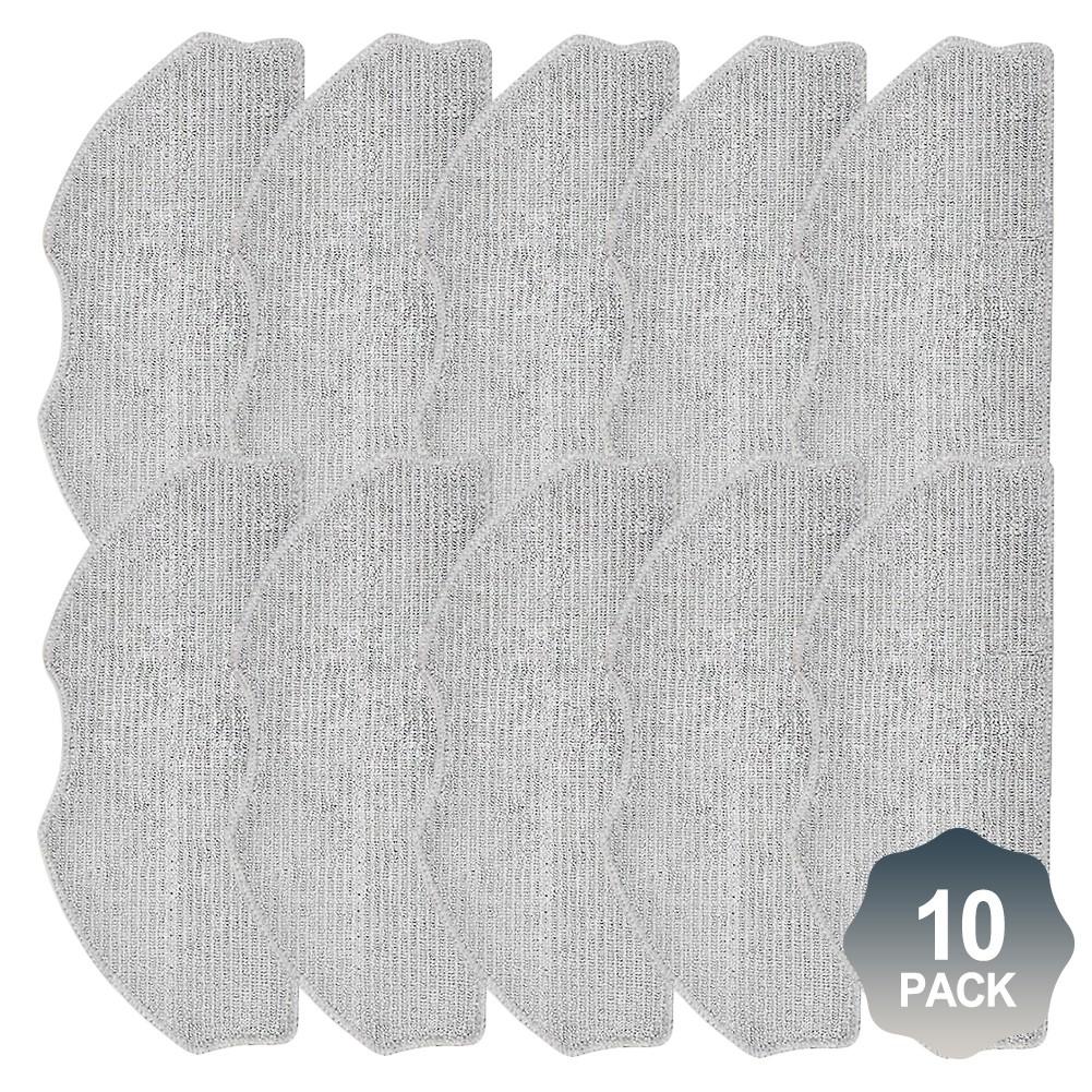 10 Pack Replacement Mop Cloths for ROPVACNIC S1 For Tipdiy G90 Cleaner