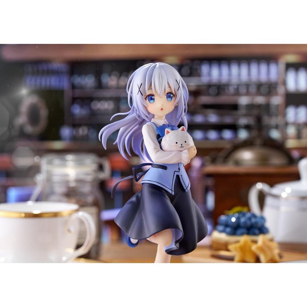Plum Puella Magi Office A Is the Order a Rabbit Chino Cafe Style 1/7 Scale PVC Figure PF468