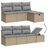 VidaXL Salon de Jardin avec Coussins 8 pcs, Canapés de Terrasse, Ensemble de Meubles de Patio, Mobilier d'Extérieur, Beige 3276048