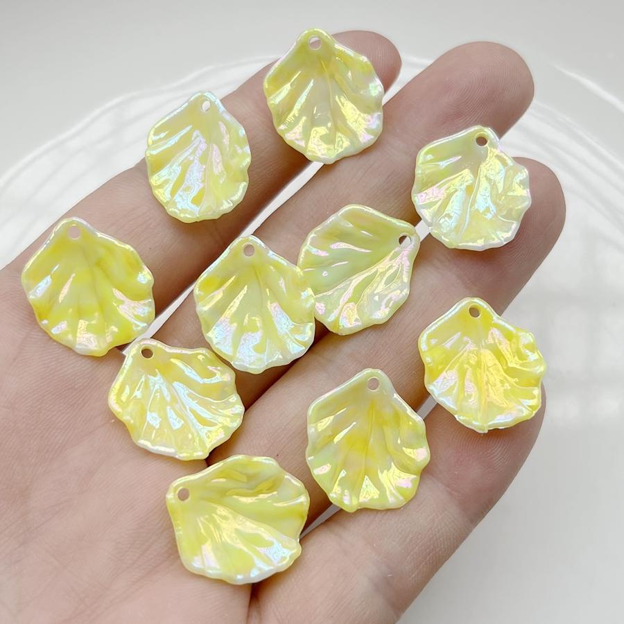 30pcs Beautiful AB Color Leaf Bead Adaptors Bracelet Necklace DIY Hair Earrings Bracelet Pendant Making Decorative Accessories