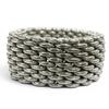Great TIFFANY&Co. Ring Ring Somerset Mesh Silver 925 Mens Used