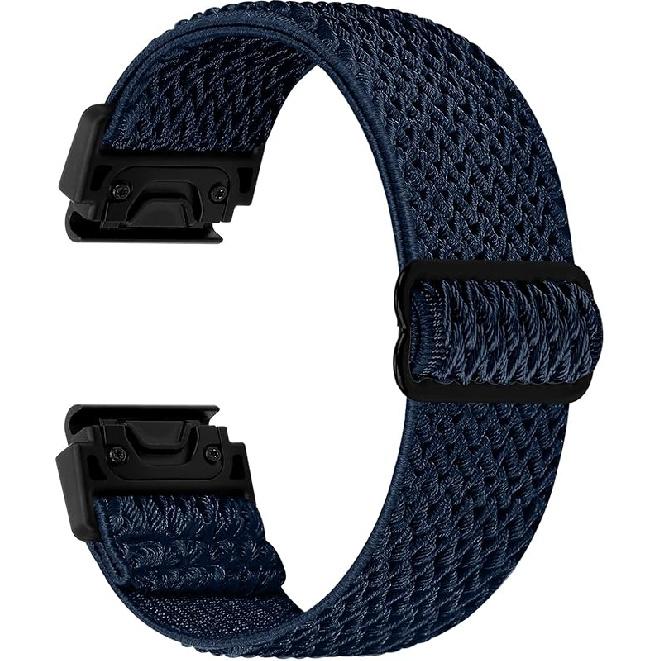 Tiptops Bands Compatible With Garmin Fenix 5/Fenix 6/Fenix 7/ Fenix 8-47mm Straps QuickFit 22mm Watch Band Elastic For Fenix 5 Plus/Fenix 6 Pro/Fenix
