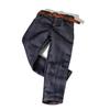 Blue 1:6 Scale Denim Jeans | FunctionalLooking Fly and Fastening, Contrast Stitching Details