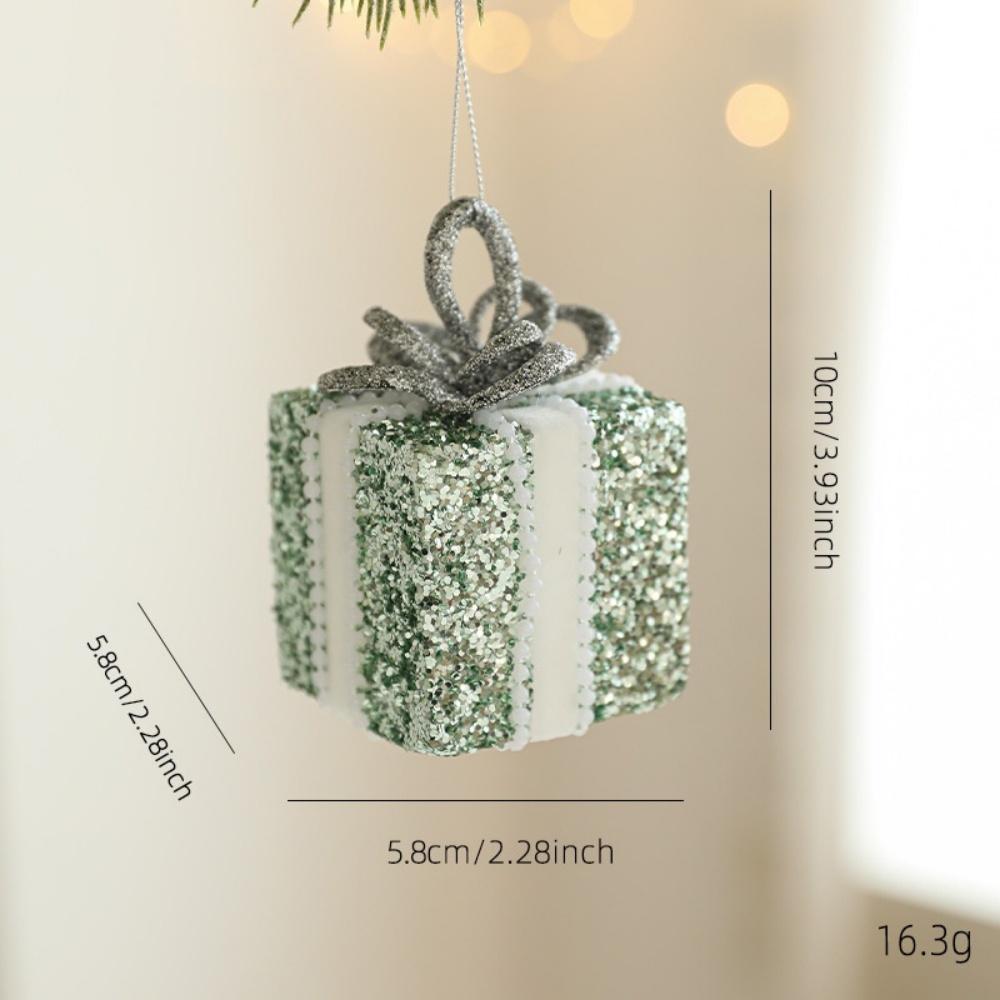 New Green Glitter Sequins Foam Christmas Ball Christmas Tree Hanging Ornaments for Home New Year Christmas Decoration