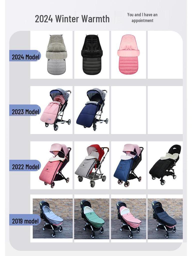 Universal Winter Baby Stroller Footmuff: Thick, Warm, and Windproof.
