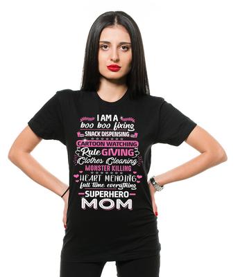 Muttertagsgeschenk T-Shirt Lustiges Geschenk für Mama T-Shirt Superhelden-Mama Lustiges Shirt
