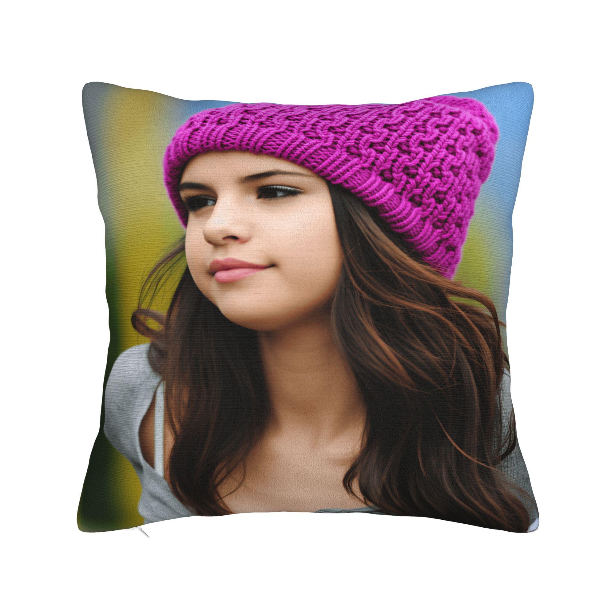 

Singer S-Selena G-Gomez I Said I Love You First Pillow Case Comfy Pillow Cover Fashion Pillowcases For Living Room Sofa 20x20Inch