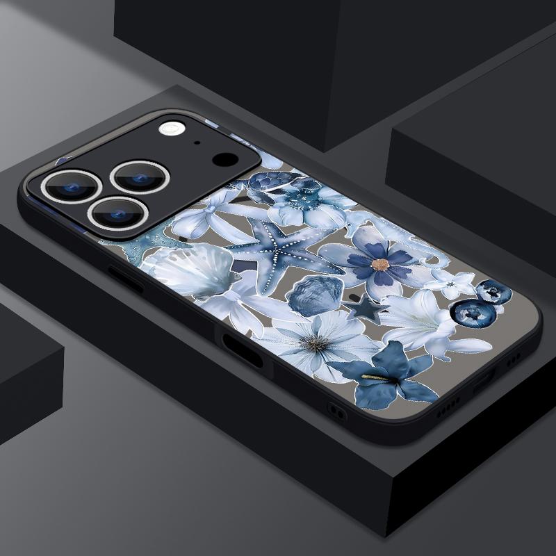 Vintage Floral Pattern Case For iPhone 17 Pro Max Magnetic For Magsafe Matte Cover For iPhone 16 Pro Max 15 14 13 16E Air