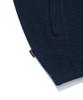 COVERNAT Herringbone Zip-Up Hoodie Navy
