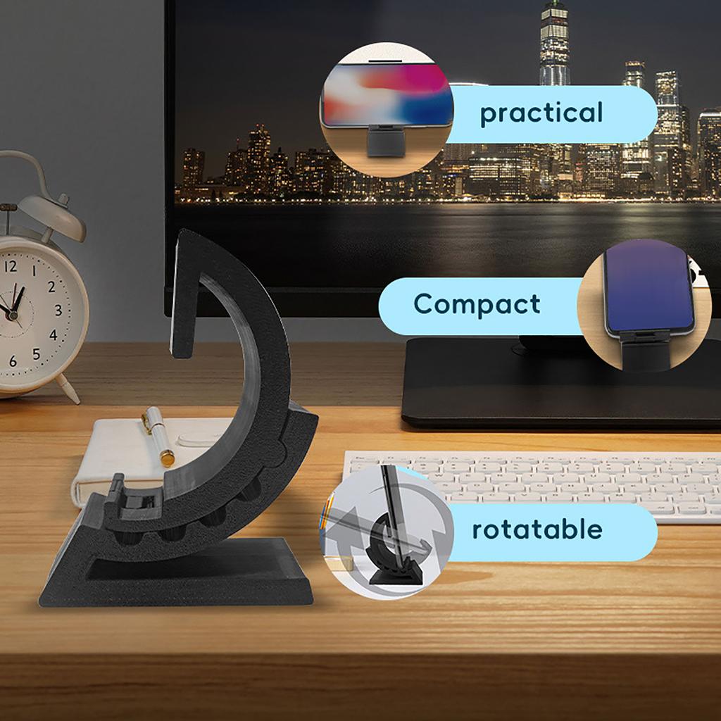 Verstelbare Bureau Telefoonhouder met Meerdere Hoeken Draagbare Plastic Houder