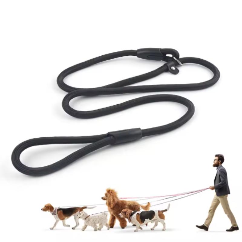 Dog Leash Slip Chains Collar Leads Strong Heavy Duty Nylon Rope No Pull Pet Training Leash For Small Dogs Puppy Traction Rope